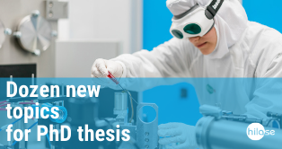 Twelve new topics for PhD thesis available right now!