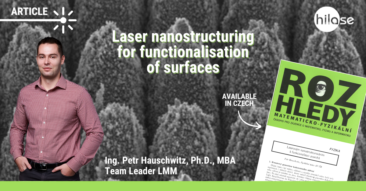 Petr Hauschwitz | Laser nanostructuring to functionalise surfaces